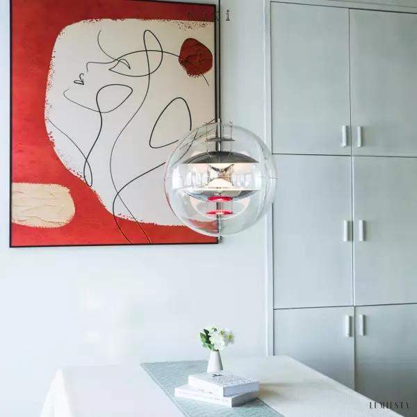 Lampa wisząca West nowoczesny klosz kula eleganckie oświetlenie