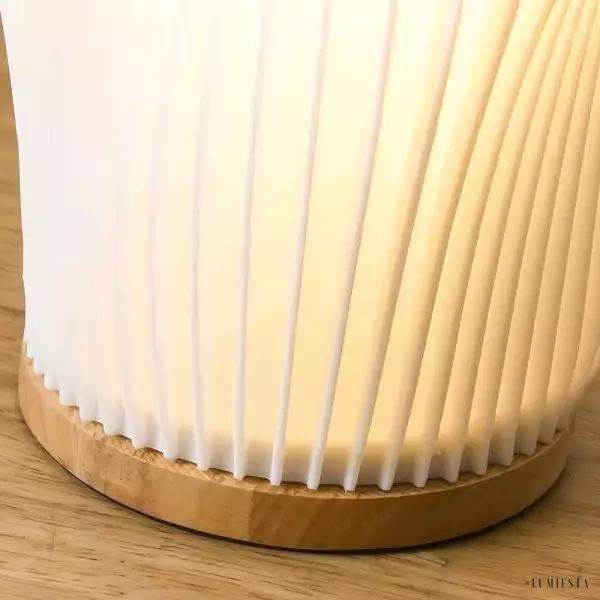 Nowoczesna lampka nocna z 3D wydruku elegancki styl minimalistyczny