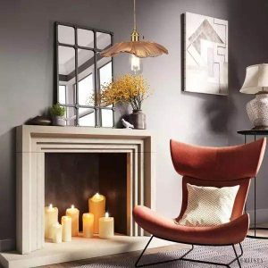 Szklana lampa wisząca retro Lotus z przezroczystym kloszem