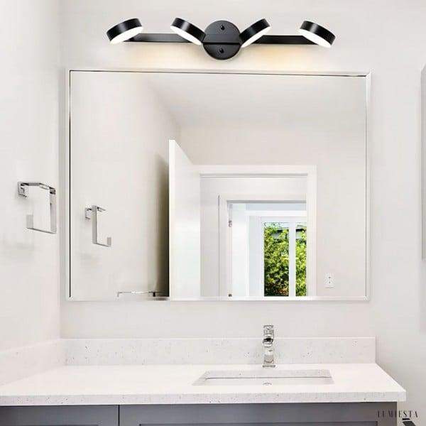 Nowoczesna lampa ścienna z regulowanymi okrągłymi kloszami