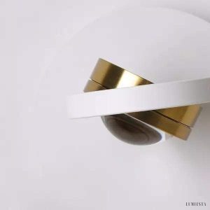 Nowoczesna rotacyjna lampa LED naścienna do sypialni