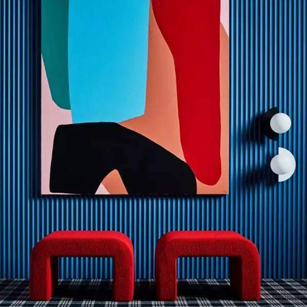 Kolorowa lampa ścienna Nordic Candy z szklanym kloszem