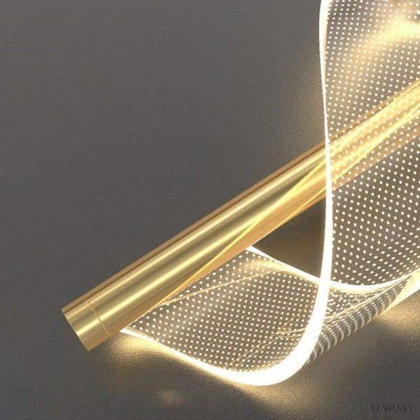 Nowoczesna lampka ścienna LED Spiral z luksusowymi krzywymi