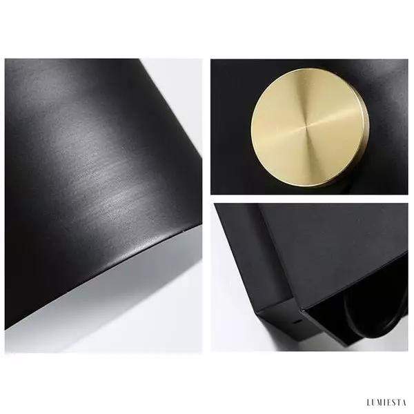 image_11-302.jpg Lampa ścienna Carronade w stylu nowoczesnym czarna z mosiężnym akcentem