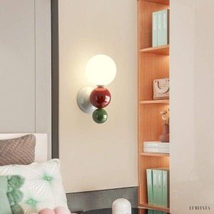 Lampa Ścienna Globe Bubble kinkiet metalowy ściemniany wielokolorowy styl skandynawski