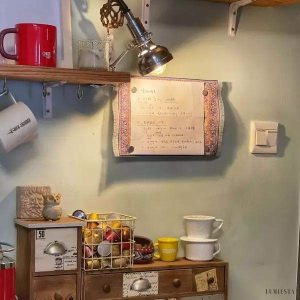 Lampka retro industrialna z klipsem regulowana wysokość