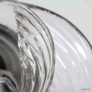 Lampa ścienna Bauhaus w kształcie okrągłym ze szkła