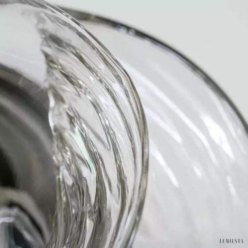 Lampa ścienna Bauhaus w kształcie okrągłym ze szkła