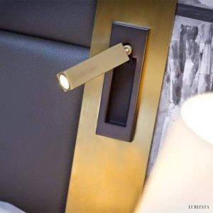 Lampa LED do czytania z regulowanym ramieniem ścienna