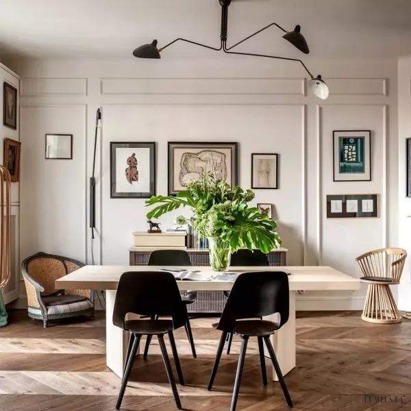 Obeji - Lampa sufitowa stylowa z regulowanym kloszem