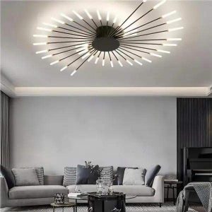 Nowoczesna lampa sufitowa Sputnik z efektem fajerwerków