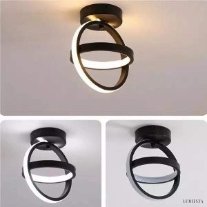 Lampa sufitowa Nordic z geometrycznym wzorem i dimmerem