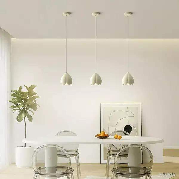 Lampa Wisząca Kwiatowa w Stylu Francuskim z Pąkami