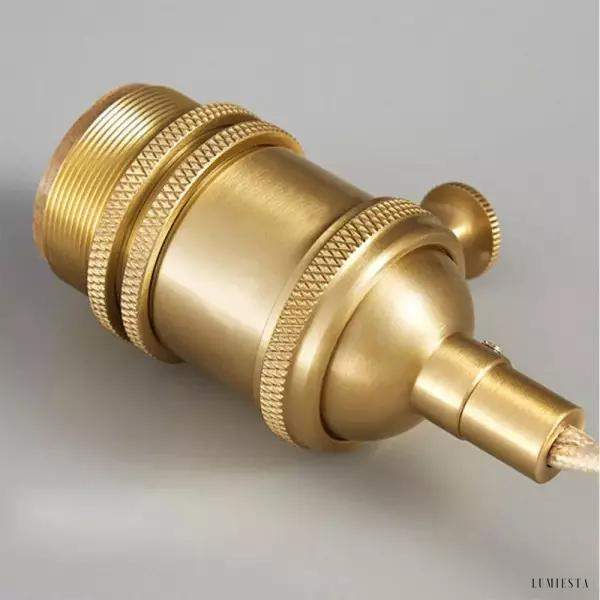 image_11-47.jpg Żebrowana lampa wisząca w stylu retro z mosiężnym kloszem