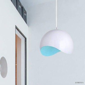 Nowoczesna lampa wisząca kuli eggshell w stylu minimalistycznym