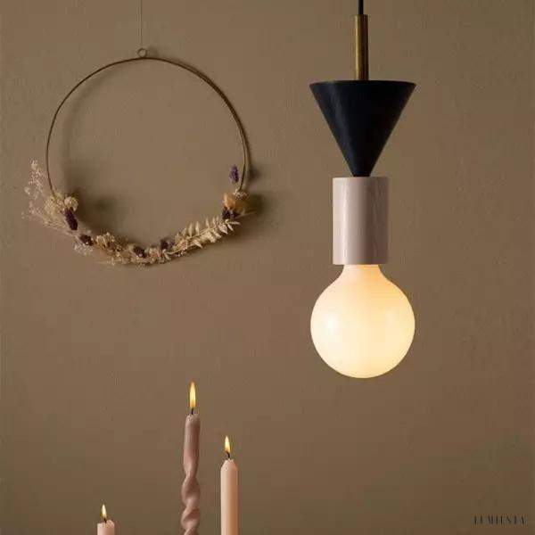 Kolorowa Lampa Wisząca Junit Drewniane Kształty