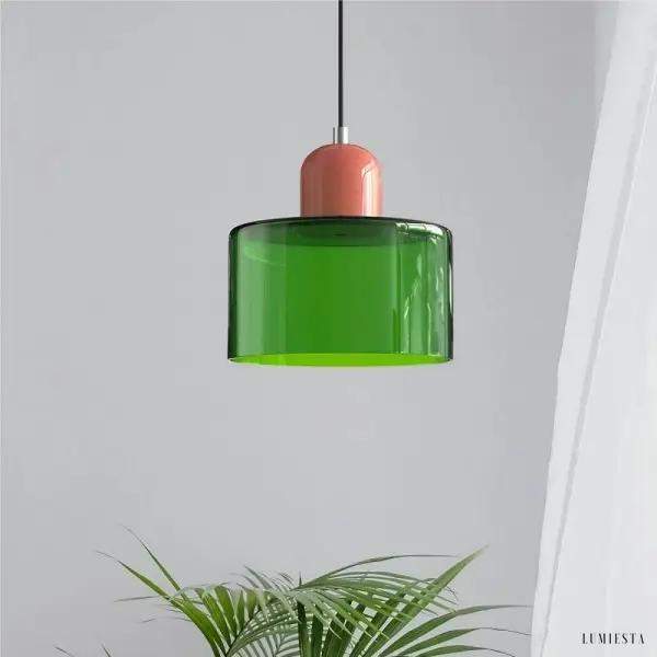 Mondi - Cylindryczna lampa wisząca - elegancki design do wnętrz - wiele kolorów - Ø15cm
