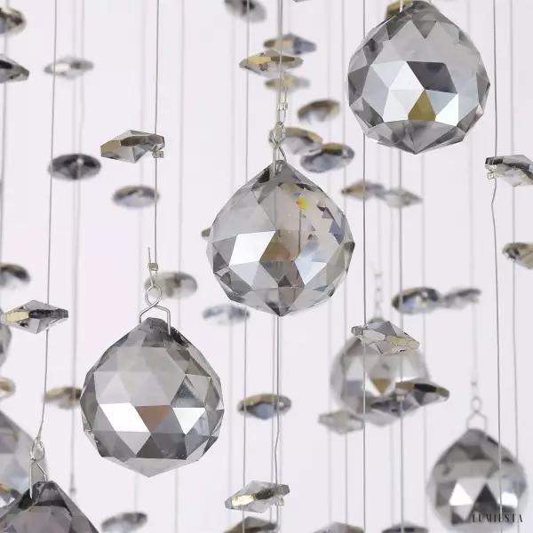 Luksusowa lampa wisząca kryształowa w stylu rotacyjnym