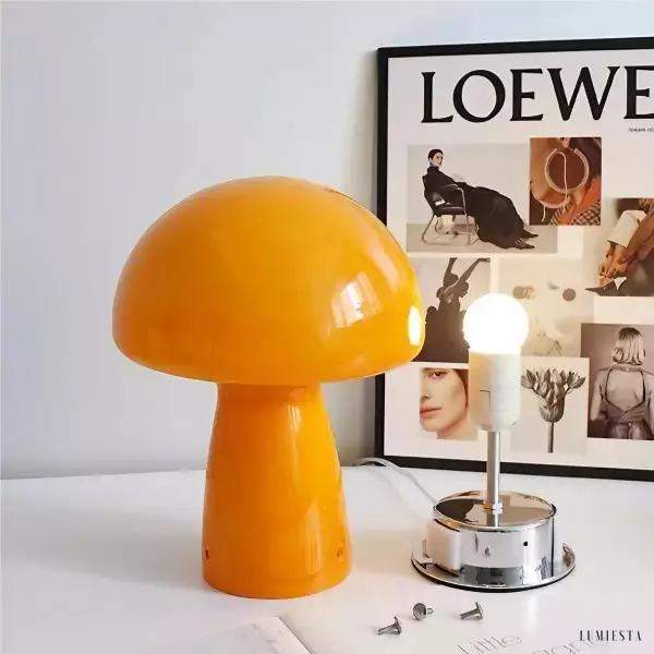 Lampka stołowa w stylu Bauhaus w kształcie grzyba z dimmerem