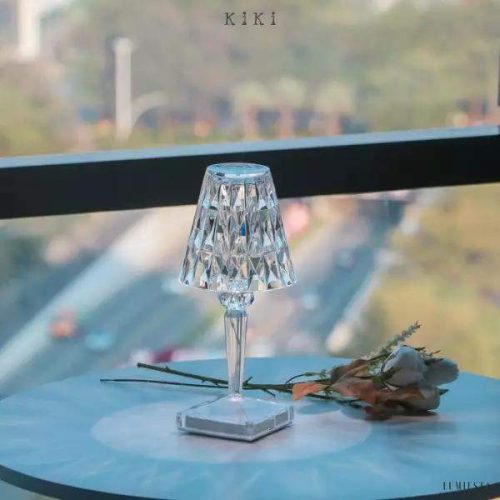 Elegancka lampka stołowa LED w stylu barokowym z akumulatorem