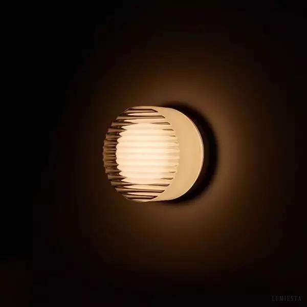 Nowoczesna lampa ścienna sufitowa Crisp w stylu ekologicznym