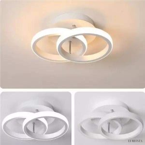 Lampa sufitowa Nordic z geometrycznym wzorem i dimmerem