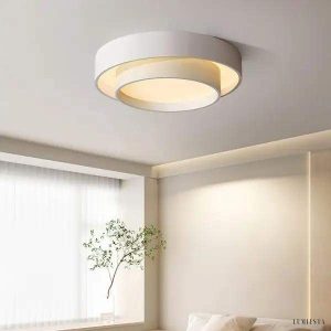 Minimalistyczna lampa sufitowa Melody dysk z ściemniaczem