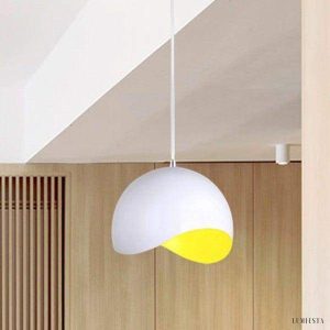 Nowoczesna lampa wisząca kuli eggshell w stylu minimalistycznym