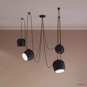 Lampa Wisząca Tema Nowoczesny Design z Regulowanym Światłem