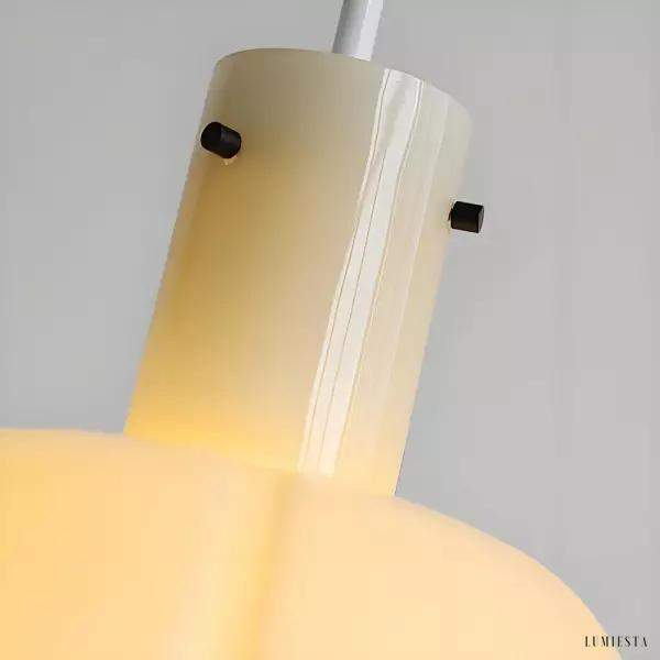 Szklana lampa wisząca Flower Bud w stylu średniowiecznym