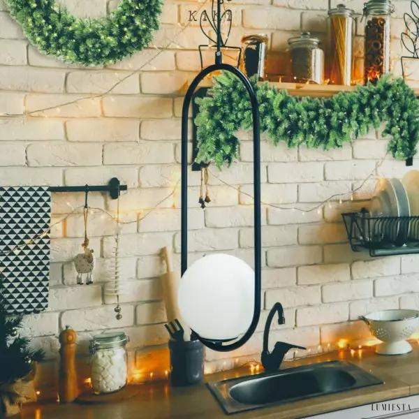 Mila - Lampa Wisząca Szklana Kula Nowoczesny Design