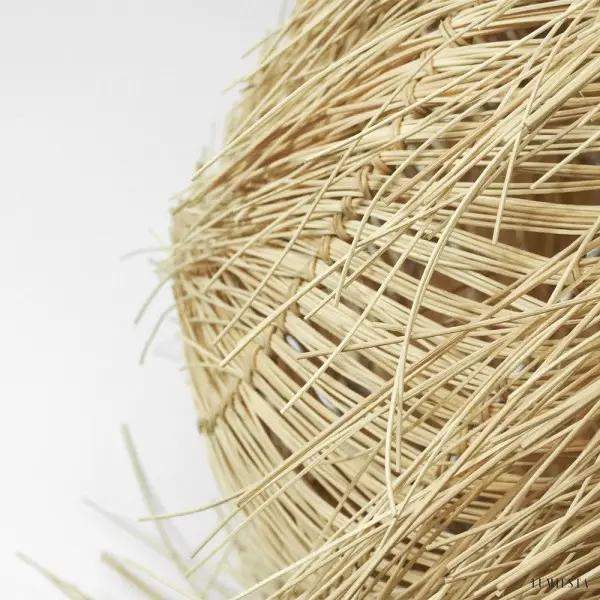 Rattanowa lampa wisząca Nesta w stylu Boho