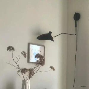 Obeji - Lampa ścienna stylowa z regulowanym kloszem