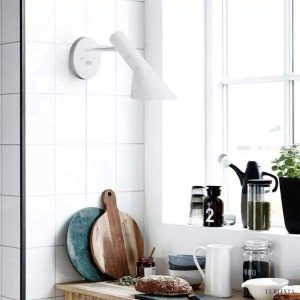 Lampa ścienna metalowa asymetryczna styl skandynawski