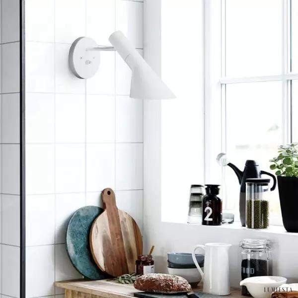 Lampa ścienna metalowa asymetryczna styl skandynawski