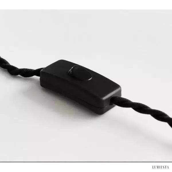 Minimalistyczna lampa ścienna Loop z gniazdkiem E27