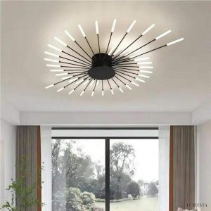 Nowoczesna lampa sufitowa Sputnik z efektem fajerwerków