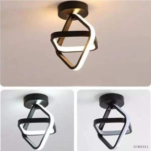 Lampa sufitowa Nordic z geometrycznym wzorem i dimmerem