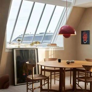 Lampa wisząca Kwiatowa w kształcie półkuli w różnych kolorach