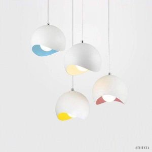 Nowoczesna lampa wisząca kuli eggshell w stylu minimalistycznym