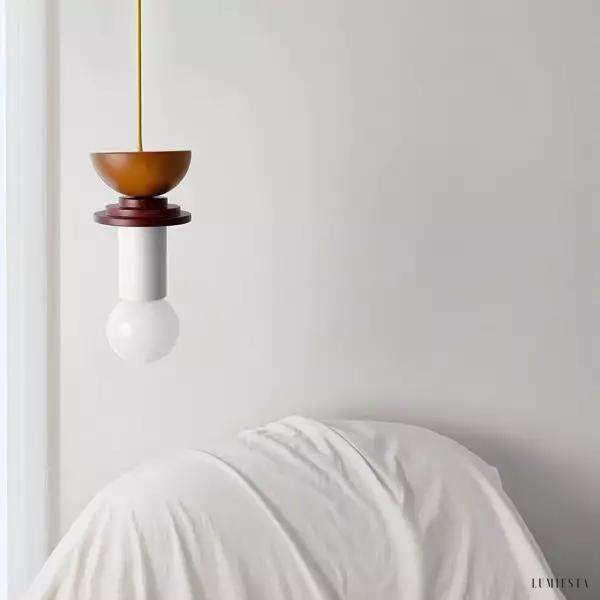 Kolorowa Lampa Wisząca Junit Drewniane Kształty