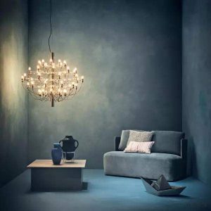 Elegancki żyrandol Nil w kształcie pająka z 30 głowicami