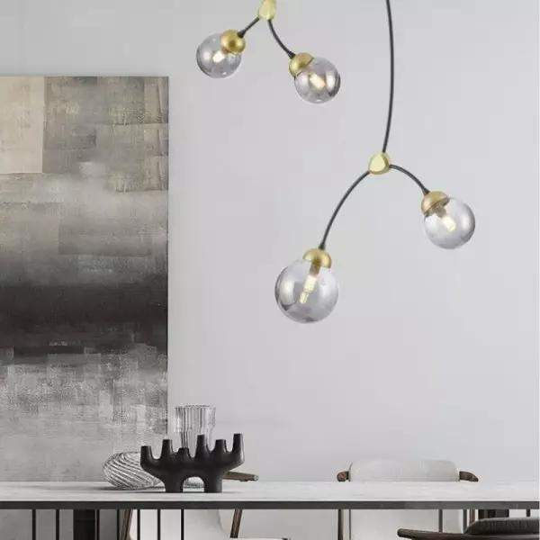 Lampa wisząca Ivy w egzotycznym stylu z dmuchanego szkła