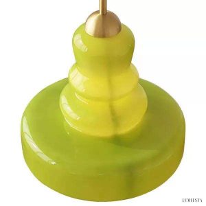 Wisząca lampa szklana Gourd w stylu vintage