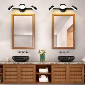 Nowoczesna lampa ścienna z regulowanymi okrągłymi kloszami