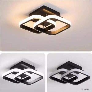 Lampa sufitowa Nordic z geometrycznym wzorem i dimmerem