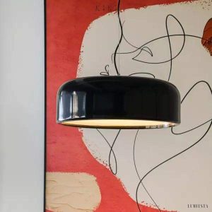 Lampa Wisząca Rosa Nowoczesny Minimalizm Czarny Biały