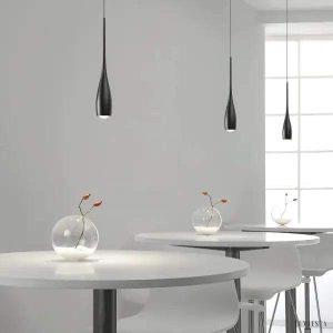 Lampa wisząca Whelan w kształcie kropli nowoczesny styl