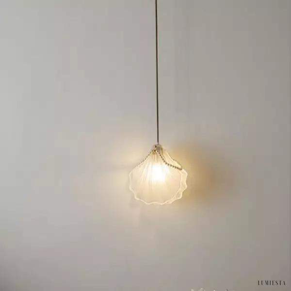 Nowoczesna lampa wisząca muszla Seashell Pearl do salonu