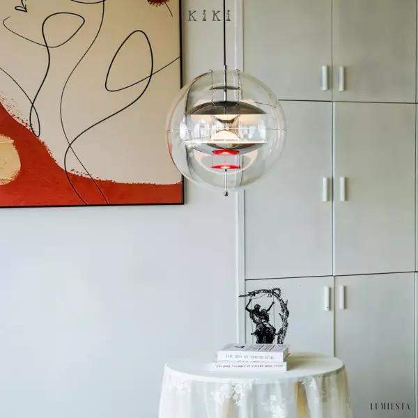 Lampa wisząca West nowoczesny klosz kula eleganckie oświetlenie